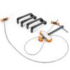 Metal Portable Outdoor Compound Bow Press Quad Bracket Set Hunting Archery Arrow Shooting Tool