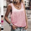 Sequin Design U-Neck Fashion Vest Suspender Top Sleeveless Backless
