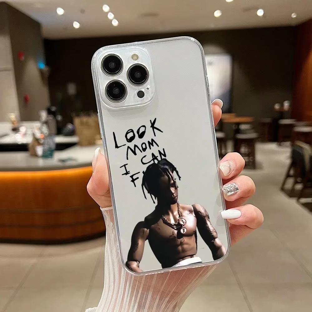 Модный Горячий Чехол Для Телефона Для iPhone 16 15 14 13 12 11 Pro Max XS X XR 7 8 SE Jackboys Travis Scott Мягкий Прозрачный