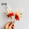 6 шт. искусственный букет из сухоцветов в стиле бохо, мини-букет цветов своими руками, ваза для свадебной вечеринки, домашнего офиса, стола, центральное украшение