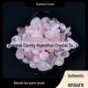 Natural Pink Hibiscus Crystal Gravel for DIY Crafts and Decorations