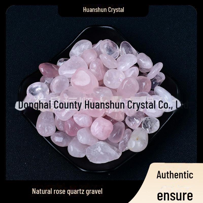 Natural Pink Hibiscus Crystal Gravel for DIY Crafts and Decorations
