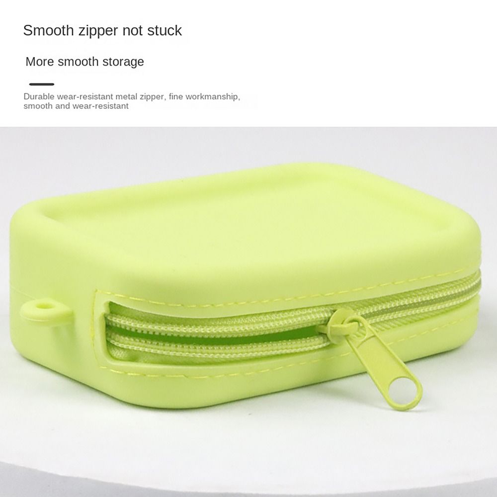 Силиконовый органайзер косметичка водонепроницаемая сумка для наушников винтажный кошелек портмоне для студентов