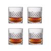 4 Styles 4pcs Clear Crystal Whisky Glasses Set Rocks Wine Glasses Glassware for Cocktail Scotch Bourbon Gin Brandy Rum Drinks