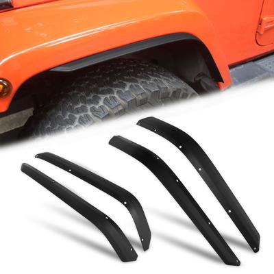 FUNY Накладки на передние и задние крылья для Jeep Wrangler JK JKU, подкрылки и для 4-дверных моделей 2007-2018 годов, внедорожные (4 шт)