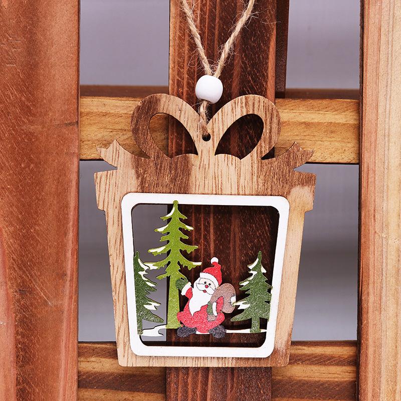 Подвеска в виде пятиконечной звезды, рождественский гном, деревянная подвеска, украшение для дома, новогодний подарок, рождественские украшения, бусина-колокольчик с Рождеством