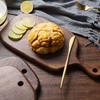 Black Walnut Steak Board Wooden Pizza Tray Rectangular Solid Wood Bread Cutting Board Home Restaurant Wooden Tray