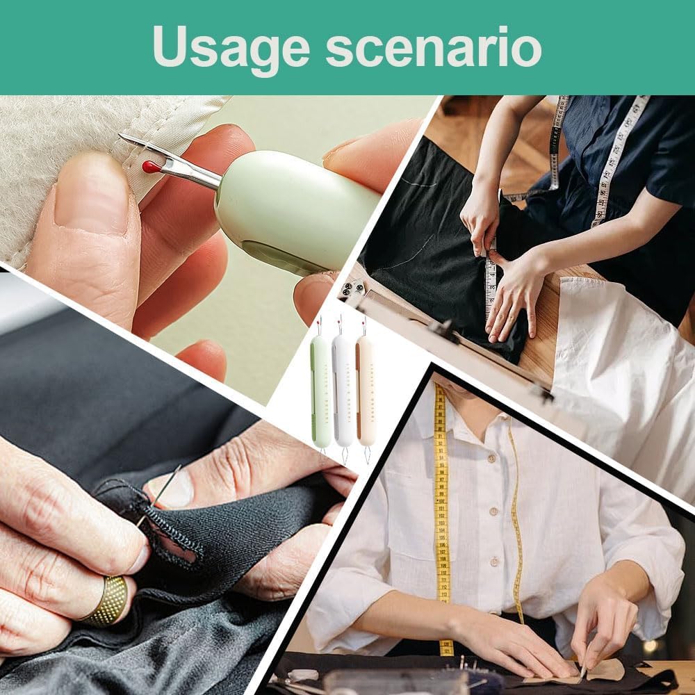 Обновление 2024 2 в 1 Нитевдеватель Вспарыватель швов, Нитевдеватели Вспарыватели швов для шитья, Набор для нитевдевания и вспарывания швов Инструмент для вспарывания швов для пожилых