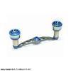 Megatech (LIVRE) FullComp crank(For Left-handed Winding) For Daiwa 100(Gunmetal P+Blue G)