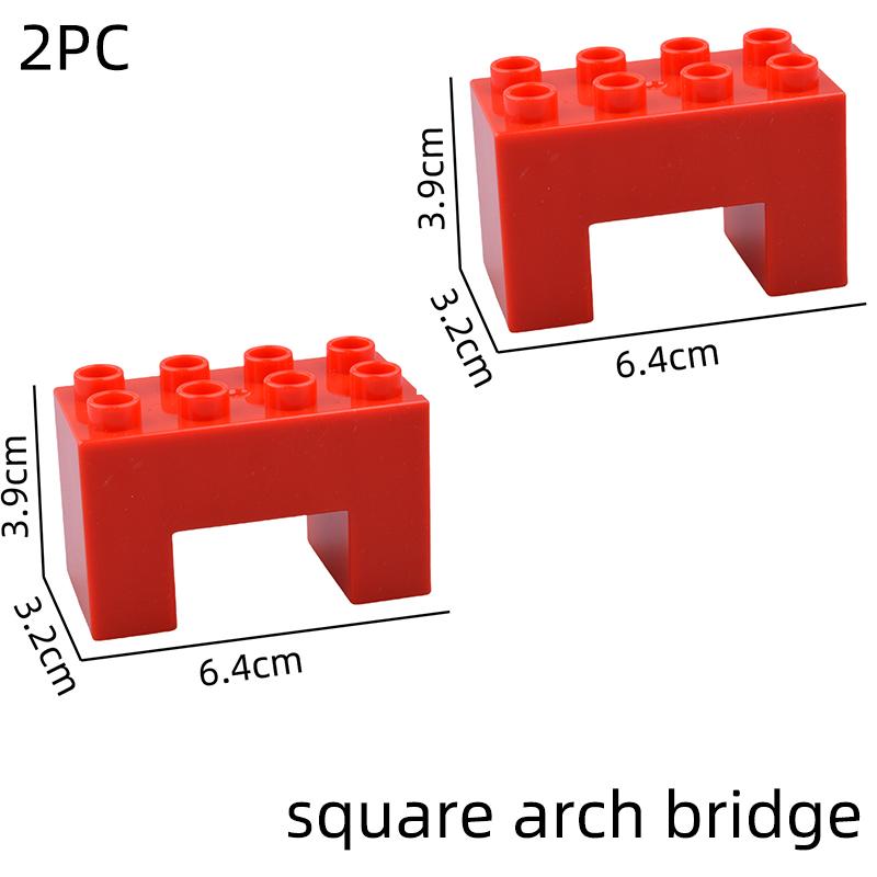 Большие Строительные Блоки Дом Аксессуары Части Крыша Окно Стена Строительство Собирать Кирпичи Образовательные Игрушки Для Детей Подарок