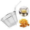 Frying Net Filter Stainless Steel Round Vegetable and Fruit Drain Basket Multifunctional Kitchen Tools for Home Cooking