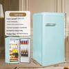 Zhigao Retro Double Door Refrigerator, Large Capacity, Energy Efficient for Home and Dorm Use