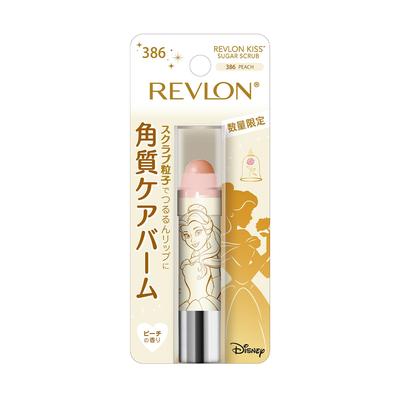 Revlon Kiss Sugar Scrub DISNEY 386 Peach Сладкий и свежий аромат персика Увлажняющий отшелушивающий уход Скраб для губ для губ Belle Disney Princess 2,6 г