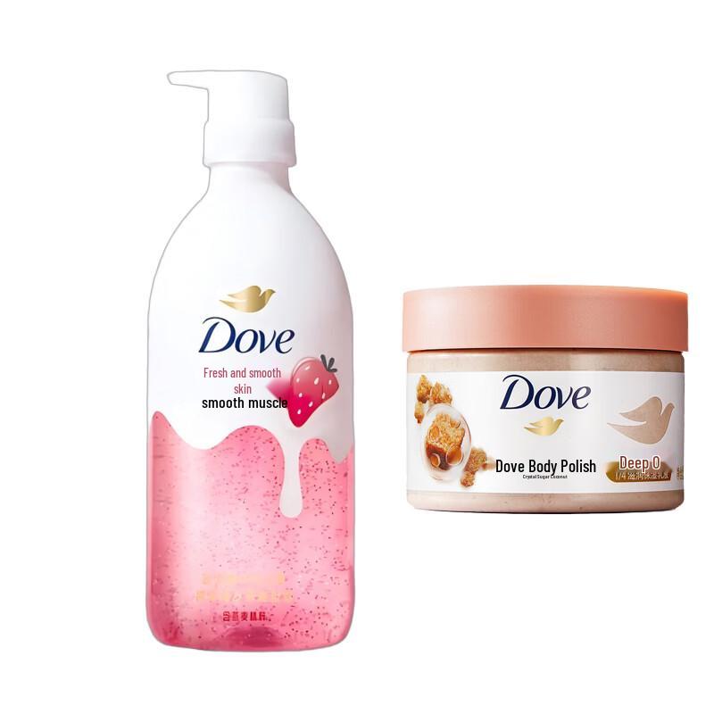 Dove Moisturizing Shower Gel & Body Scrub Set