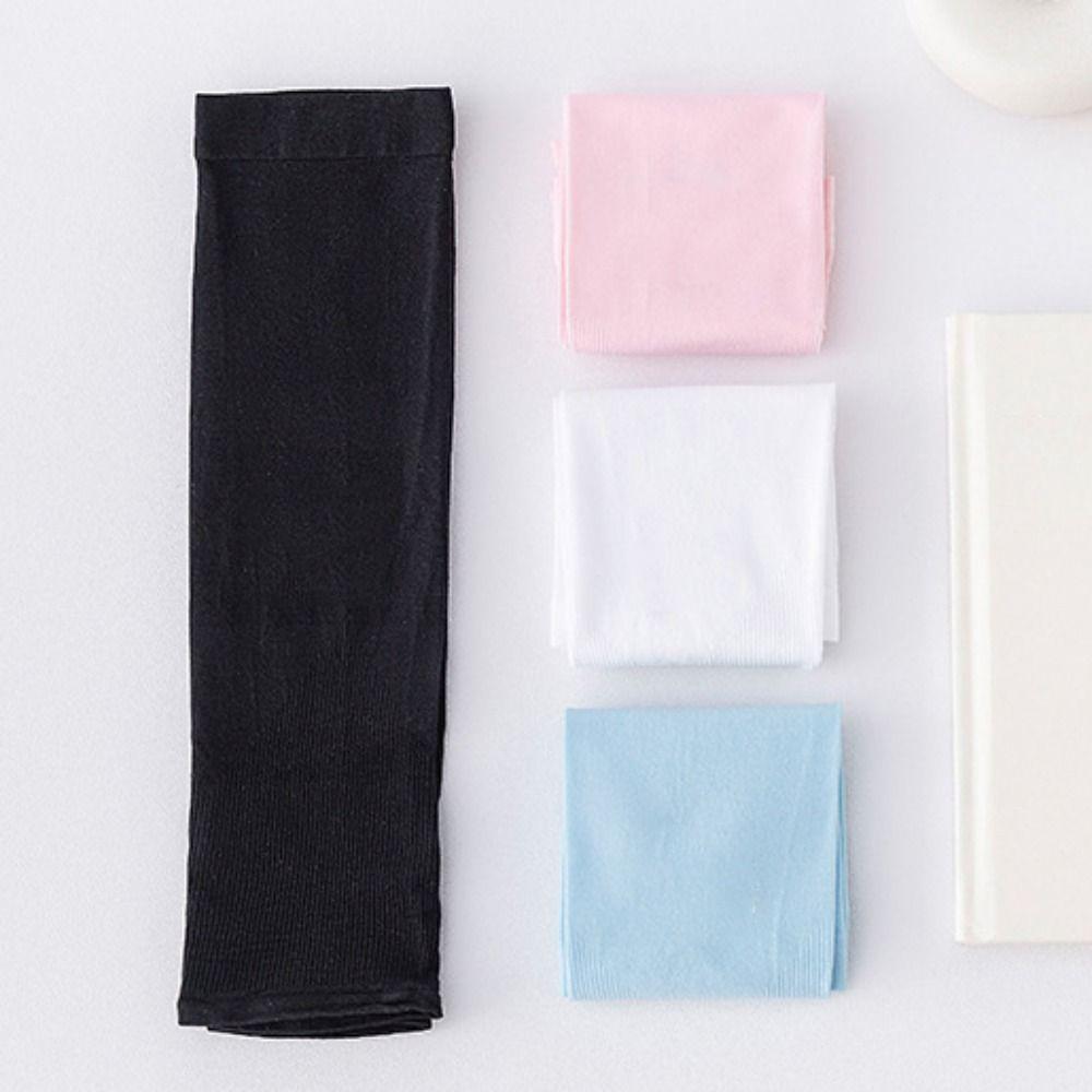 Ice Silk Fingerless Sleeve Sun Protective Summer Arm Sleeve Children Ice Sleeve Outdoor