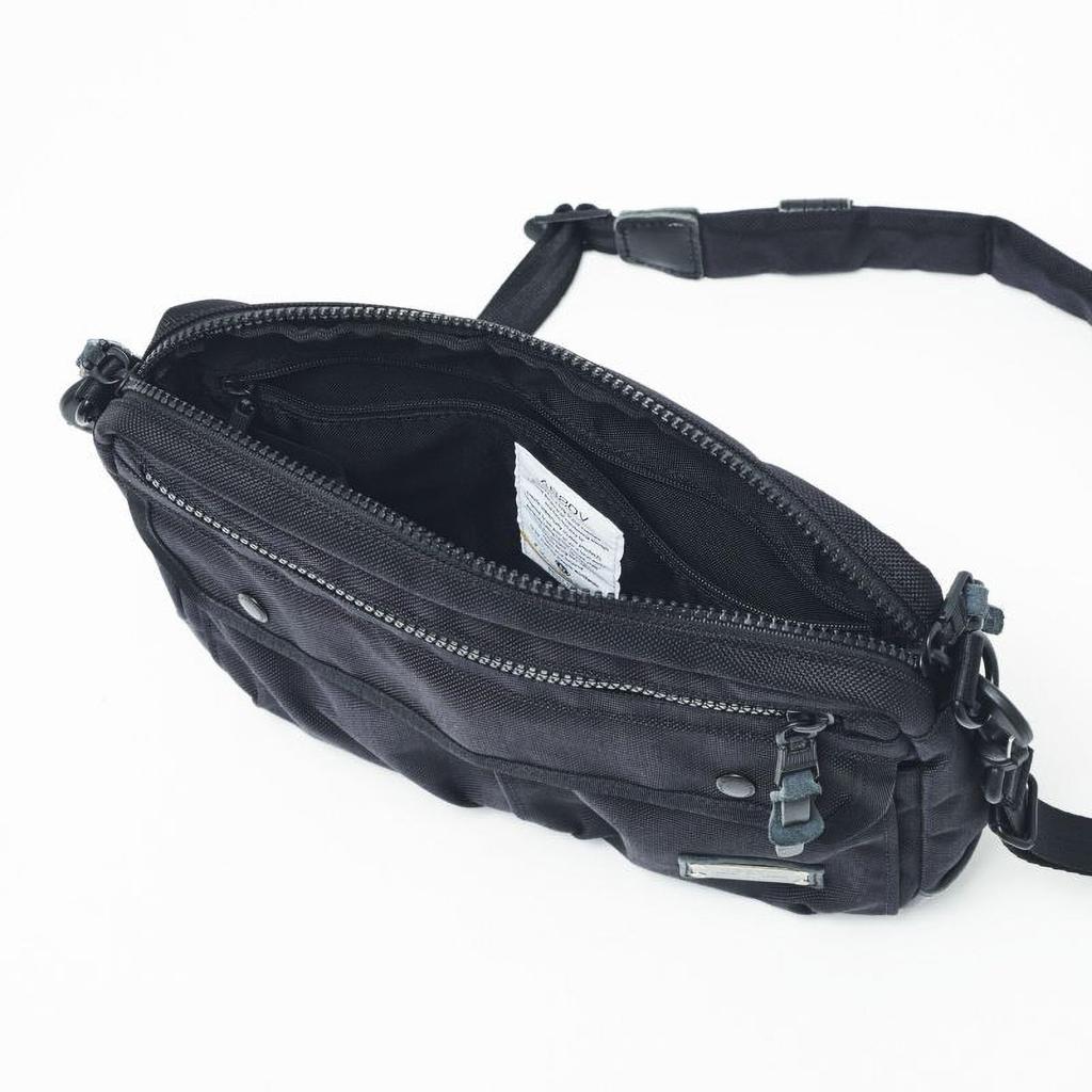 ASSOB Ballistic Nylon Mini Shoulder Bag 02, Black (ASV-61315-BK)
