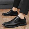 FashionShoes for Men Shoes Lace Up Oxfords Outdoor Leather Shoes Fashion Business Dress Shoe All-match Casual Wear-resistant Footwear