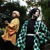 Униформа убийцы демонов для взрослых и детей Kimetsu no Yaiba Kisatsutai Kamado Tanjirou Agatsuma Zenitsu, костюм для косплея, плащ в стиле аниме