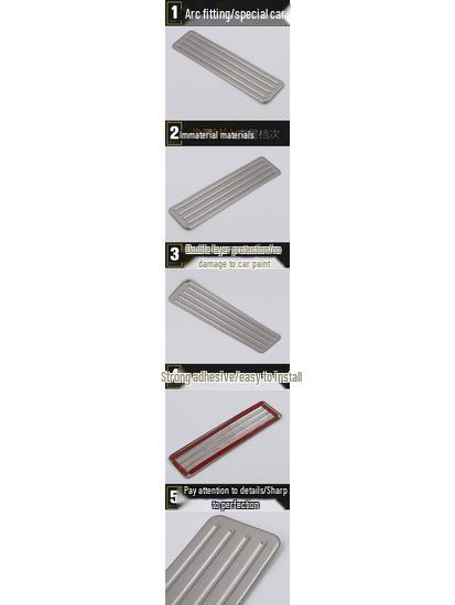 XT5 Тормоз, Газ и Педаль Отдыха Набор Декоративных Наклеек из Нержавеющей Стали - Подходит для 16 Моделей