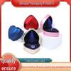 Heart-Shaped LED Light Jewelry Box for Rings & Necklaces