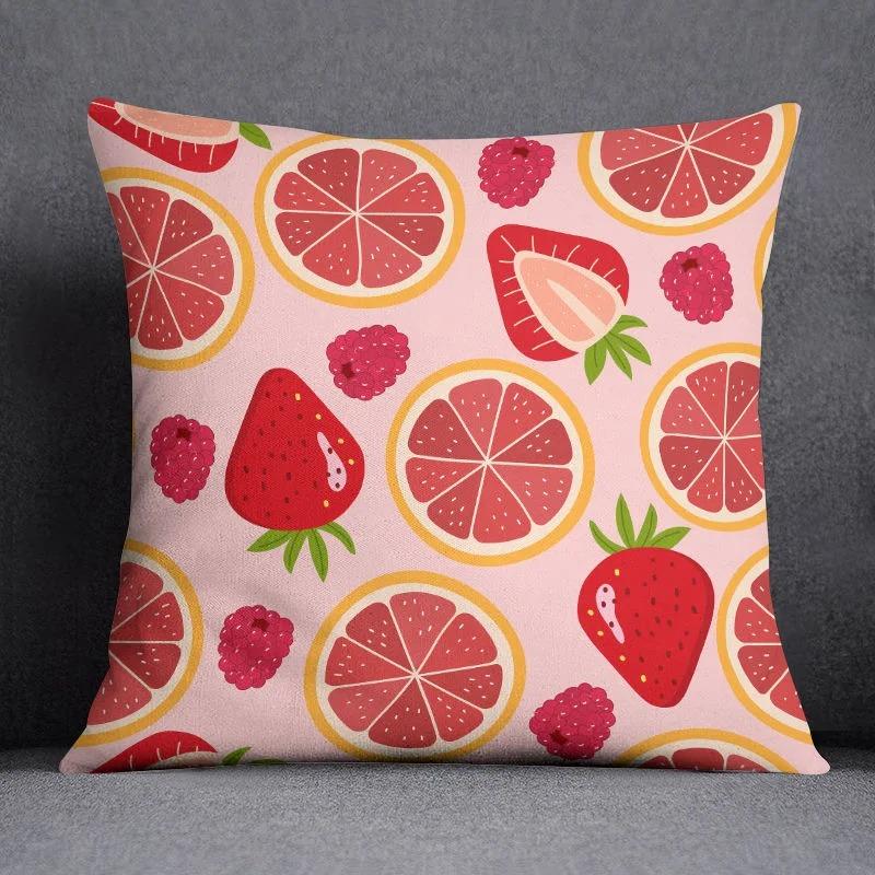 Летний фруктовый узор наволочка для украшения автомобиля офис гостиная диван дома наволочка