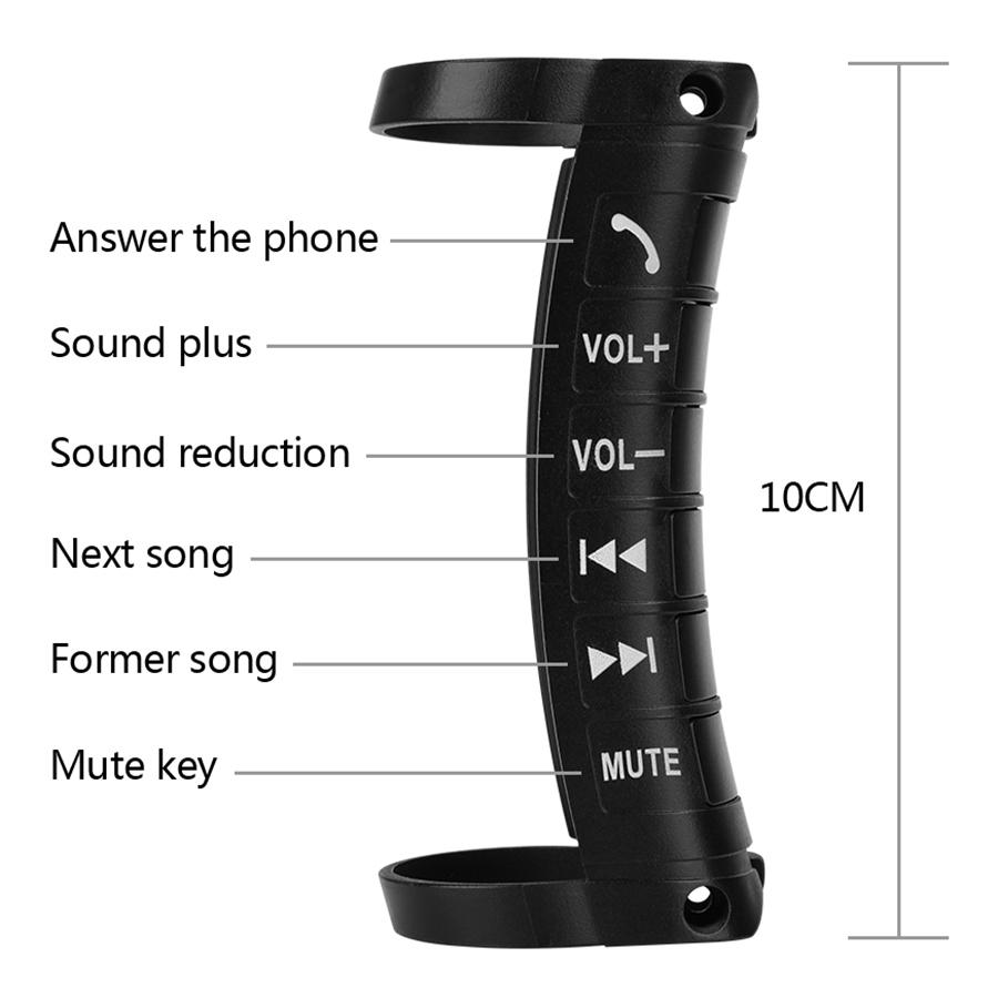 VC-Innovative-Universal Car Steering Wheel Remote Control Button Multi-Function Wireless Bluetooth Control For 2DIN DVD Player