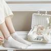 Xiaomi 5 пар женских изысканных летних и осенних коротких носков-труб, сетчатых дышащих и милых носков с рисунком медведя из мультфильма Ankel