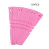 100pcs Plastic Nursery Garden Decor Stake Tags Plant Labels Lawn Ornament Pink