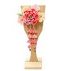 Hagoita Hair Ornament Peach and Peony with 21cm for Girls Tsumami-zaiku Hagoita, Design, 3-59, Stand, Tall,