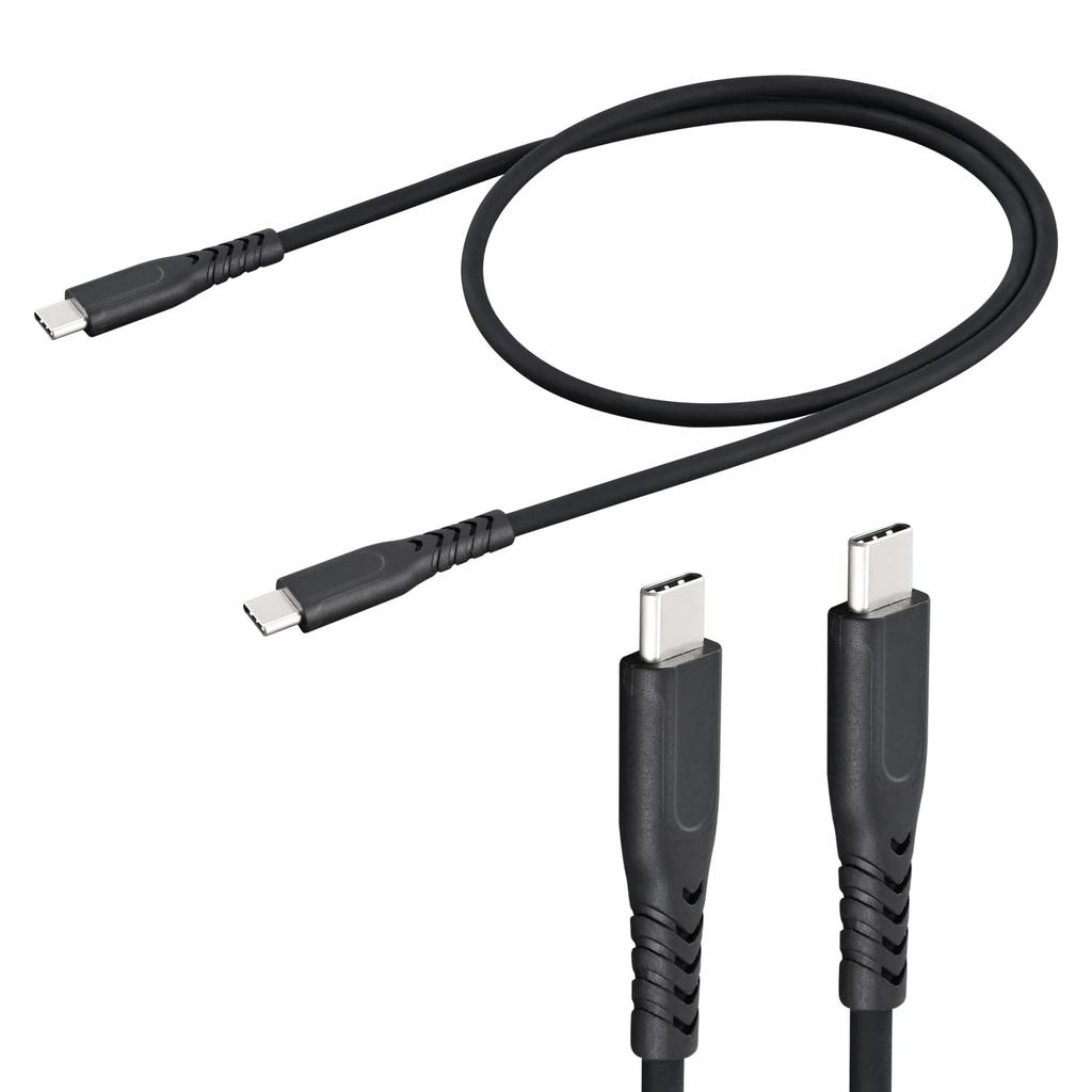 SEIWA USB to C Cable Fast PD Compatible with Various Data Transfer Cable, Break-Resistant, Soft, Antibacterial, 60cm, Type-C D648, Charging,