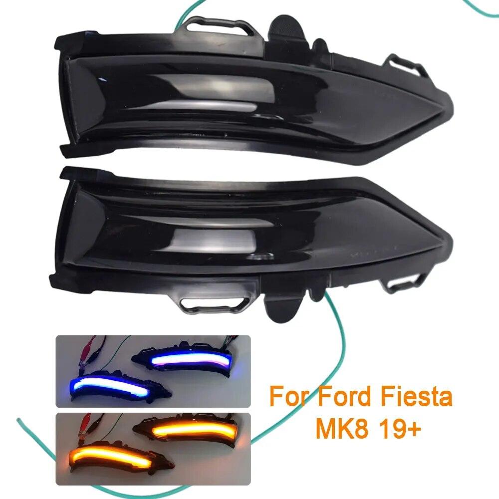 Динамический поворотник для FORD Fiesta MK8 Mk7 08-17, светодиодный указатель поворота на боковое крыло, боковой фонарь со стрелкой