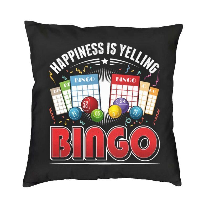 Bingo Queen Cushion Covers Best Play Bingo Soft Velvet Nordic Pillow Cases Decor Home