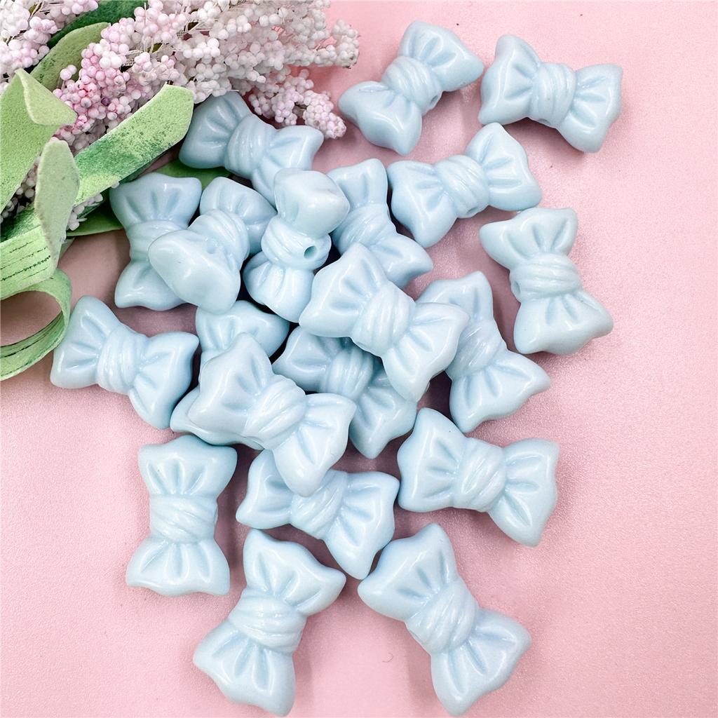 Материалы для бусин Мода 16*23мм Цепочка для мобильного телефона Изготовление браслета DIY Однотонный бантик Макарон 20шт Ювелирные аксессуары Аксессуары