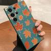 Чехол для телефона с узором из оранжевых кленовых листьев для Samsung Galaxy S25 S24 Ultra S23 S22 S21 S20 FE Plus Мягкий защитный чехол из ТПУ
