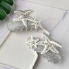 Acetic Acid Acetate Hair Claw Rhinestone Large Shark Clip Elegant Starfish Hair Grab Clip  Lady