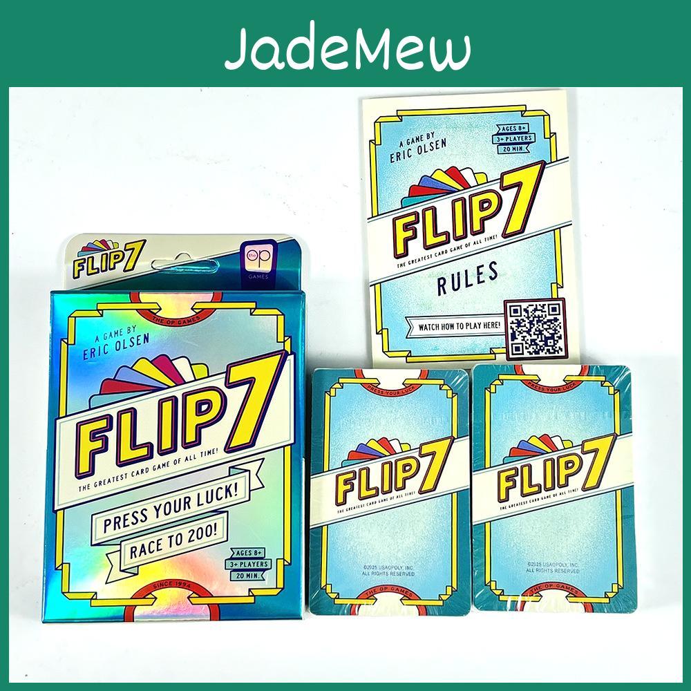 Карточная игра Flip 7 с функциями для образования и развития мозга Семейное развлечение Игра в группе