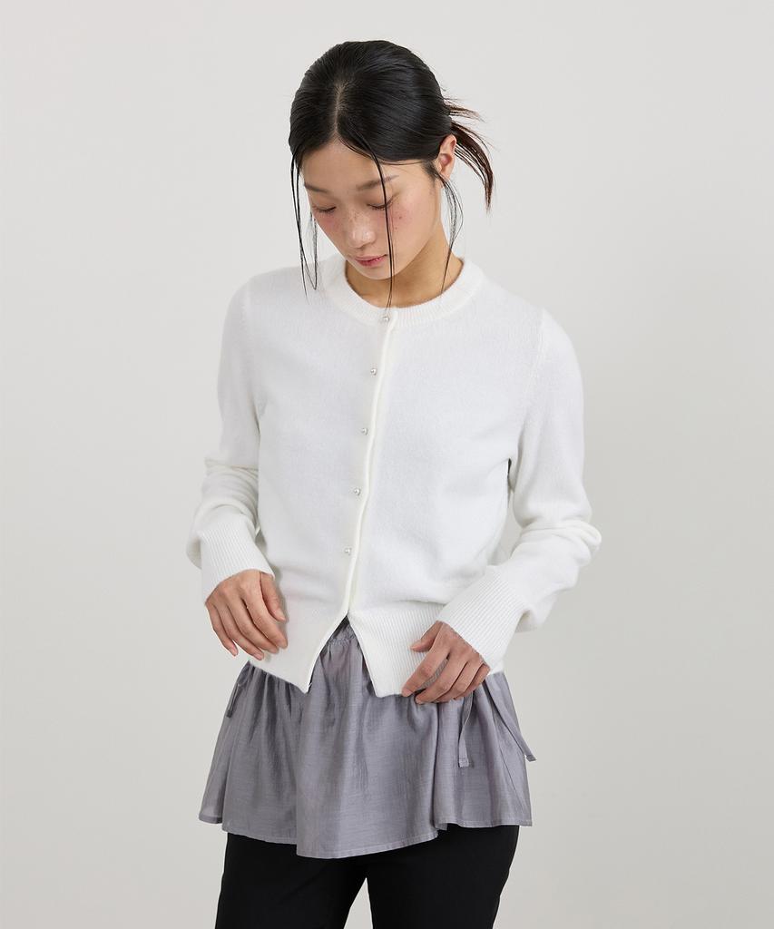 TMAKER Signature Pearl Button Cardigan Iv