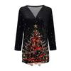 Women's Fashion Casual Long-sleeved Print Medium Length Cardigan Button Jacket Coat