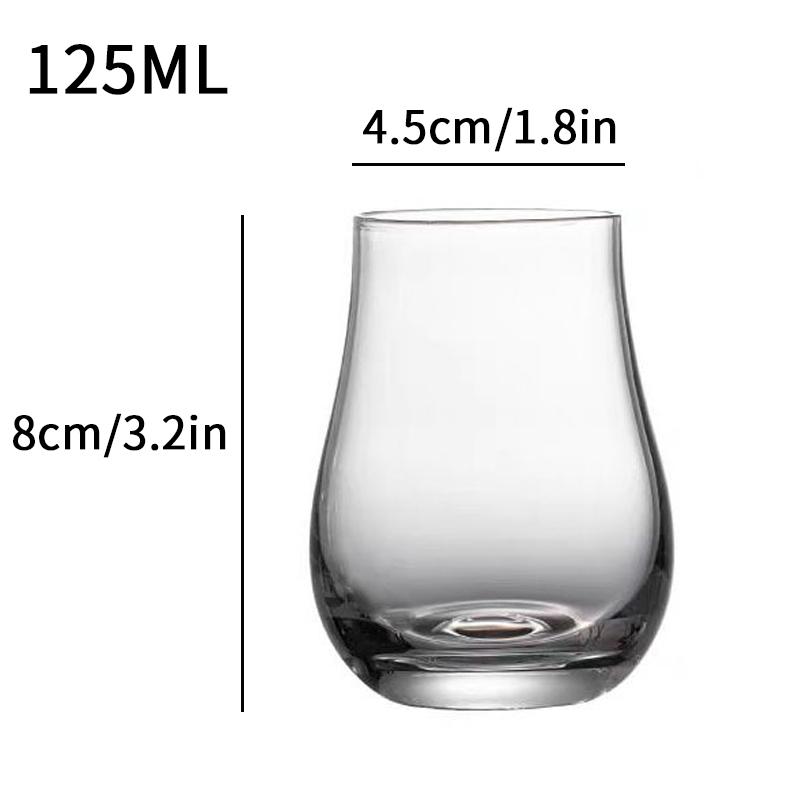 2PCS Crystal Glass Whiskey Cup Clear Tasting Glasses Drinking Glass Old Fashioned Whisky Glass for Scotch Bourbon Liquor Tequila