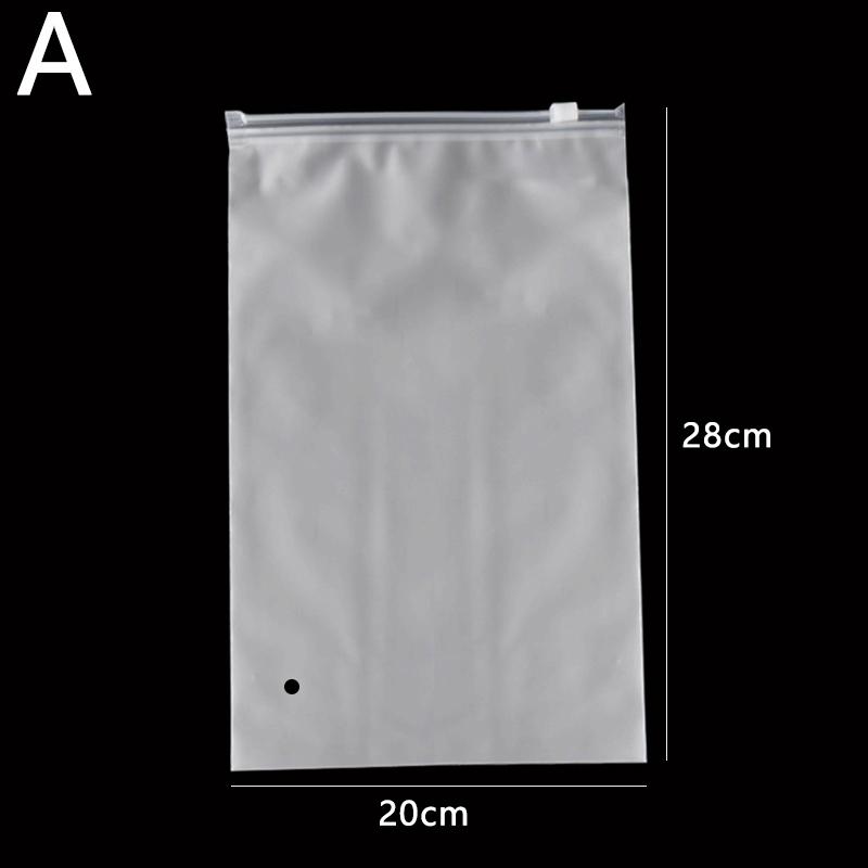 1pc Casual Scrub Storage Bag Ziplock Bags Resealable Thick Portable High Quality Big Size