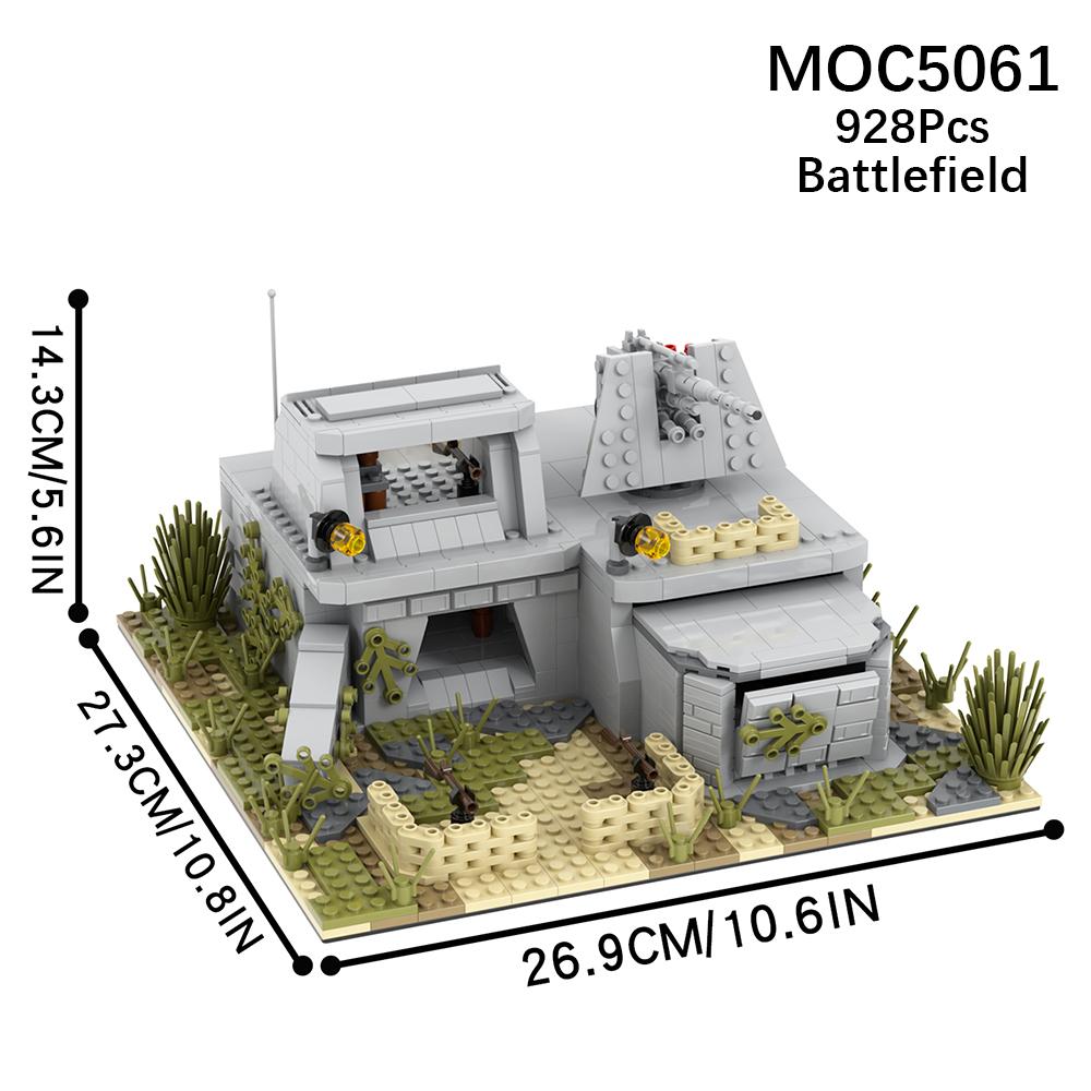 Военная серия MOC Кирпич Современная война Вторая мировая война Укрепления Фигурка Войны Модель Строительные блоки Детские игрушки для детей Подарок