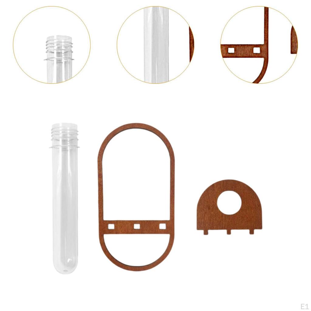 Ваза, настенное крепление, деревянная полка, простая установка, держатель для черенков, контейнер для растений, пробирка,