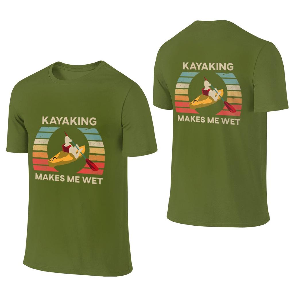 Kayaking Makes Me Wet Abrasionresistant Reversible Tshirt Koreanstyle Lazy Breathable And Skinfriendly Unisexs Tshirts