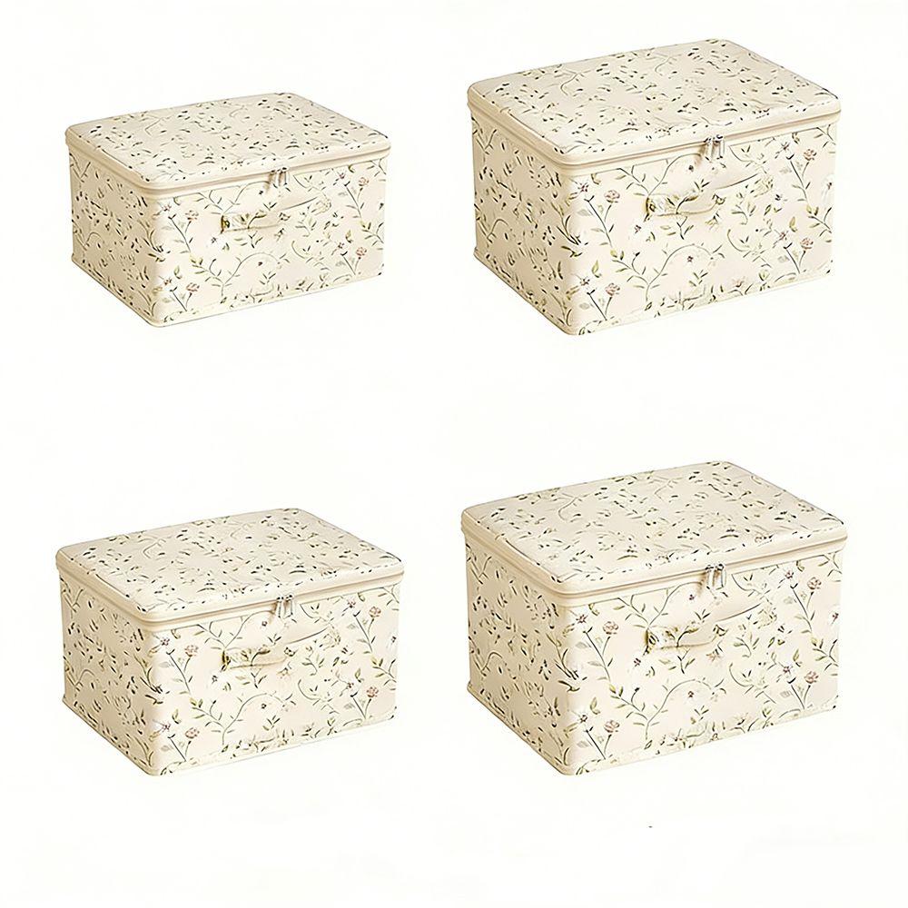 Space Saving Clothes Quilt Storage Box Washable Laundry Basket Toy Storage Box for Home