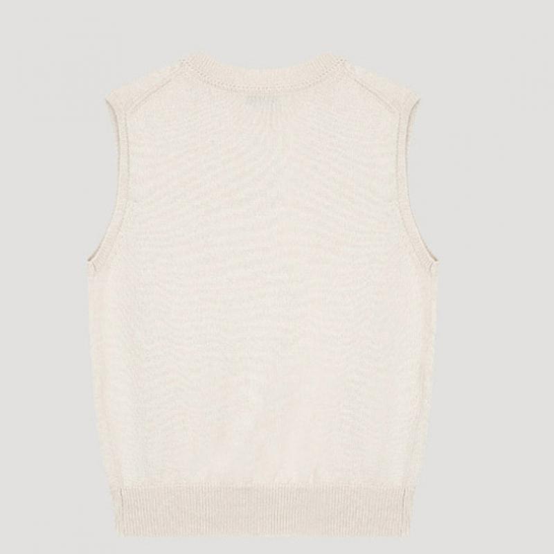  She S miss базовый трикотажный жилет с V-образным вырезом SSkVto12020 iV