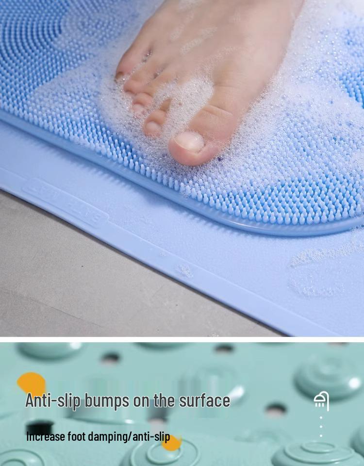 Нескользящий ПВХ коврик для ванной с присосками для душа, туалета и прихожей