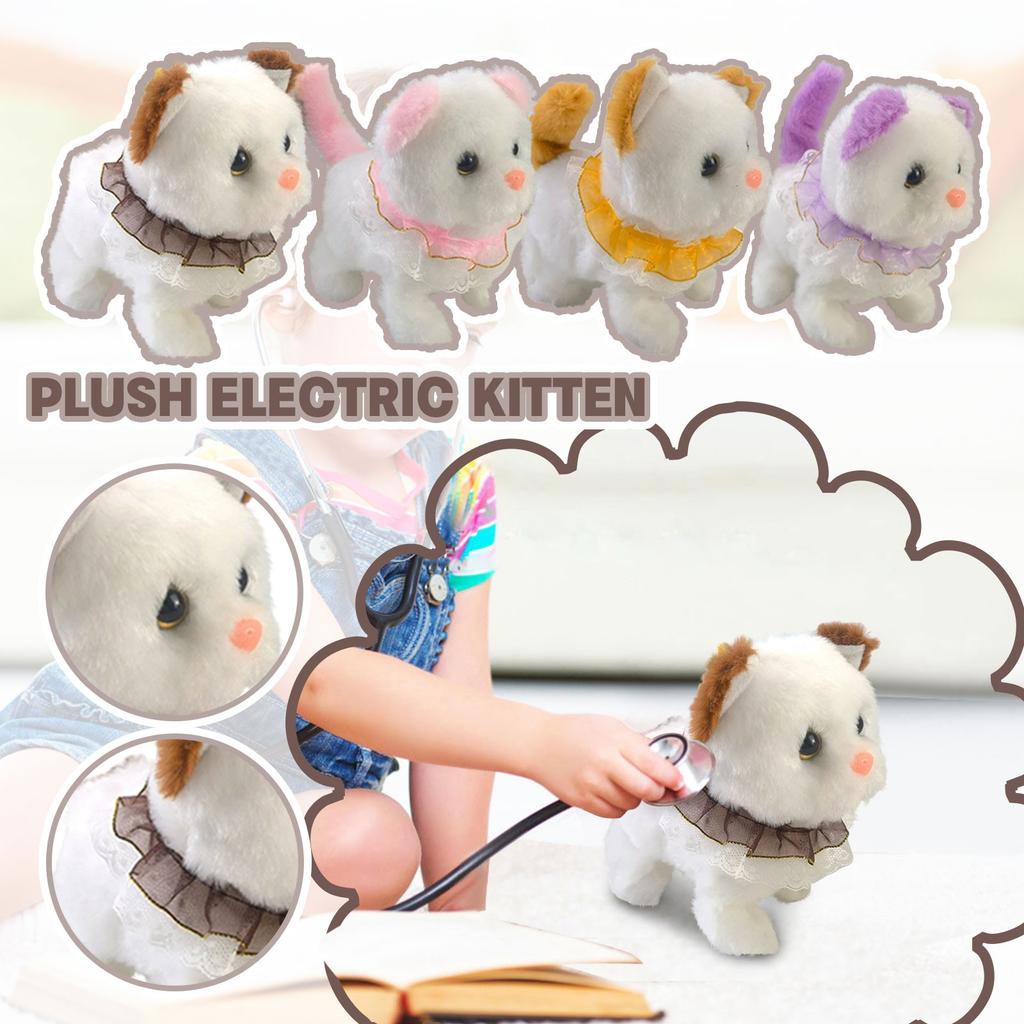 Электрическая плюшевая игрушка, которая ходит, лает и движется, имитация машины, плюшевая игрушка