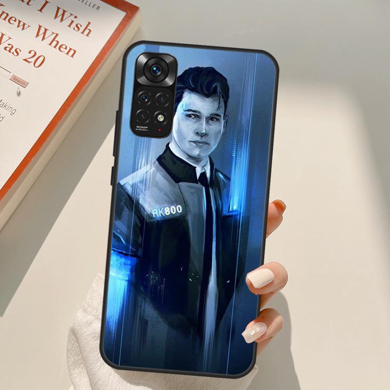 Чехол Detroit Become Human для Xiaomi Redmi Note 11 10 9 8 Pro Note 11S 10S 9S 8T K50 K40 9A 9C