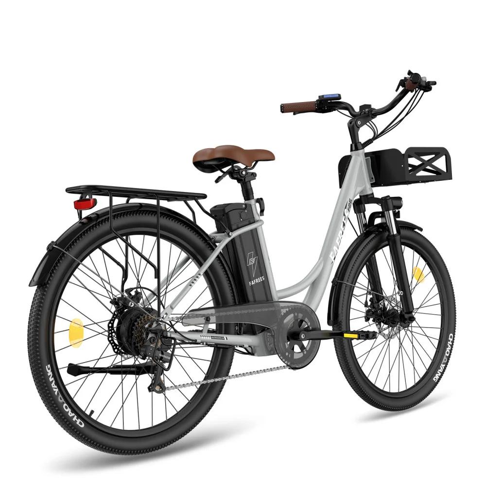 Fafrees F26 Прочный Легкий Электровелосипед, 250 Вт, 36 В 20,3 Ач, Шина 26"×1,95", Амортизационная вилка, Передний багажник, IP54, Shimano 7 скоростей, Цветной ЖК-дисплей