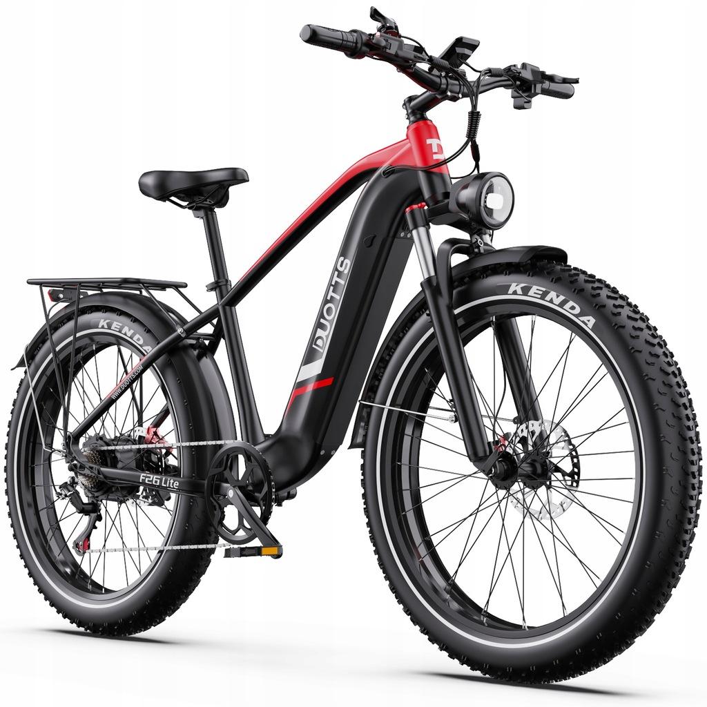 Электровелосипед Duotts F26 Lite, мотор 500 Вт, аккумулятор 48 В 18 Ач, максимальная скорость 50 км/ч, запас хода 90 км, шины 26x4,0 дюйма